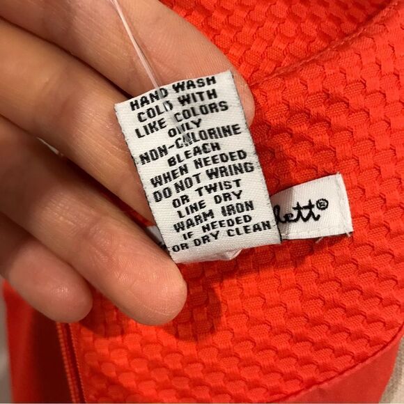 Alexandra Bartlett Orange and White Midi Dress - Picture 8 of 11